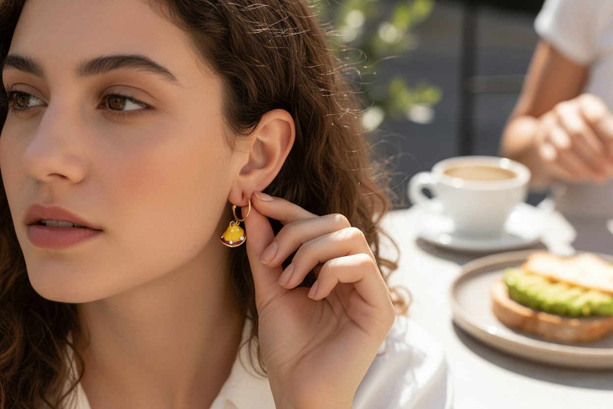 Boucles d’oreilles Champi