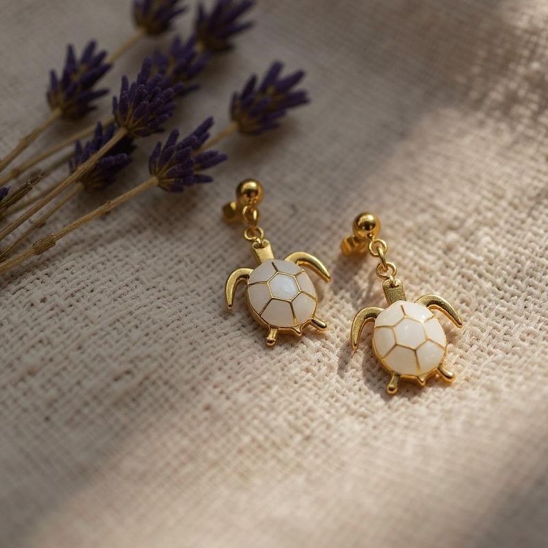 Turtle earrings