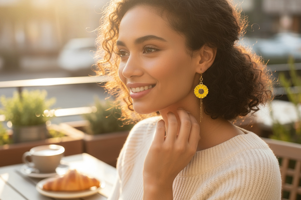 Boucles d’oreilles Marguerite